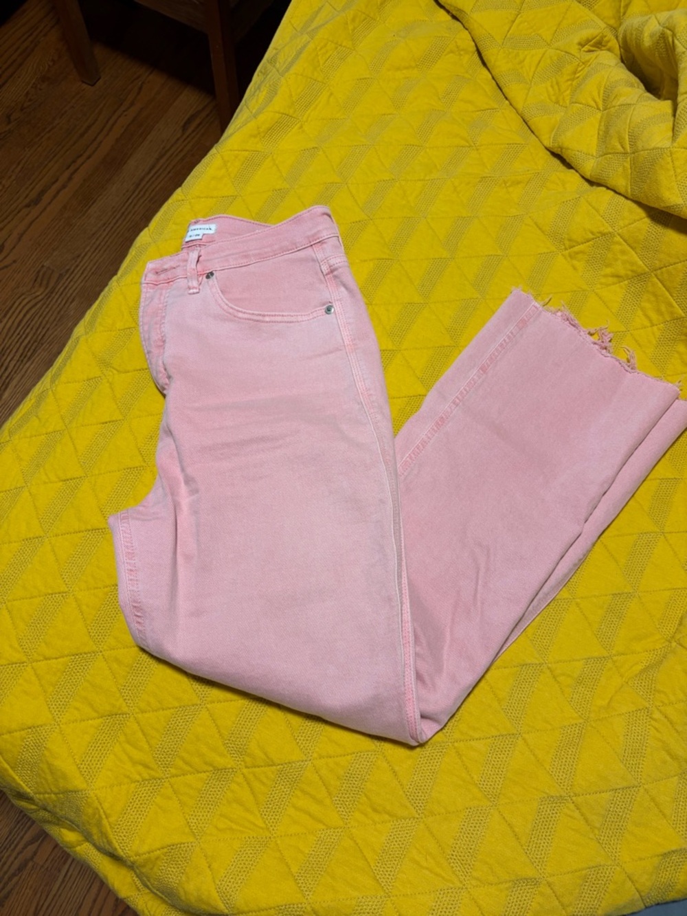Khloe Pink Women's High-Rise Straight Jeans
